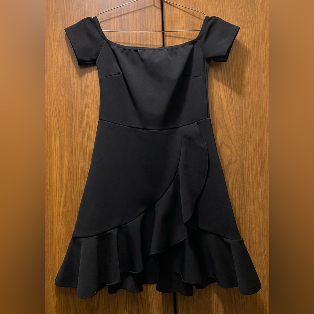 Black mini dress